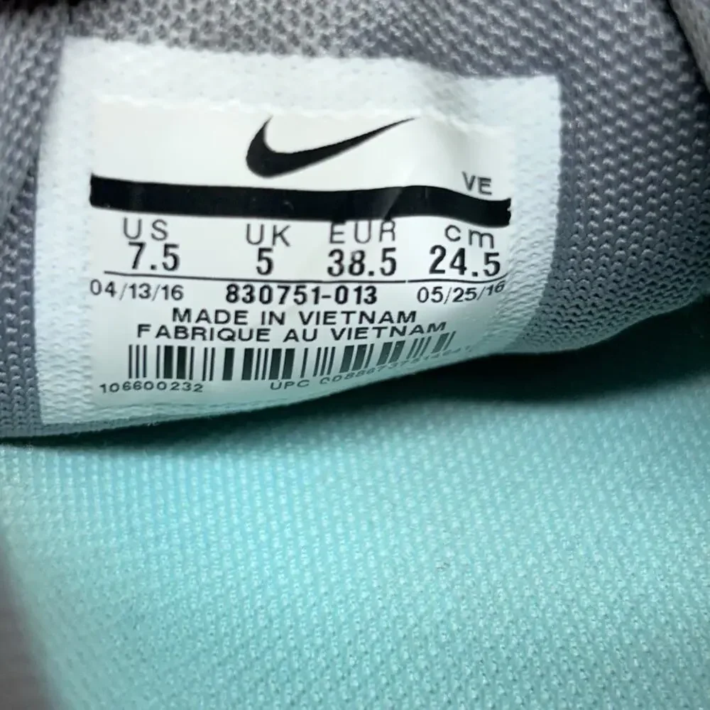 Nike Flex Women's US Size 7.5 830751-013 Gray Aqua Blue Running Sneaker Shoes